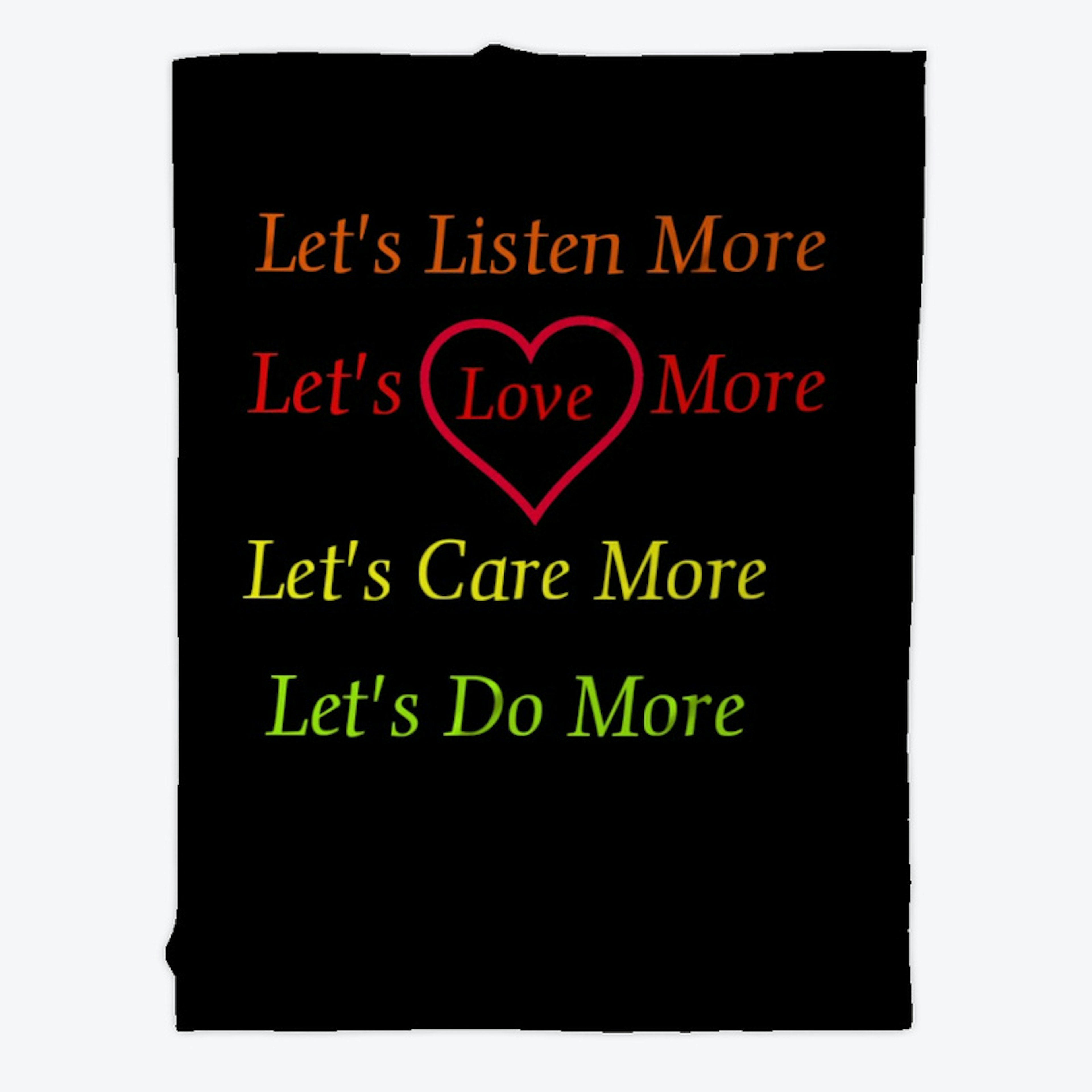 Let's Love More Pillow/Blanket